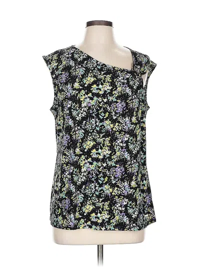 Pre-owned Nine West Sleeveless Blouse In Black