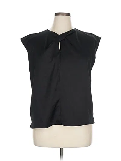 Pre-owned Nine West Sleeveless Blouse In Black