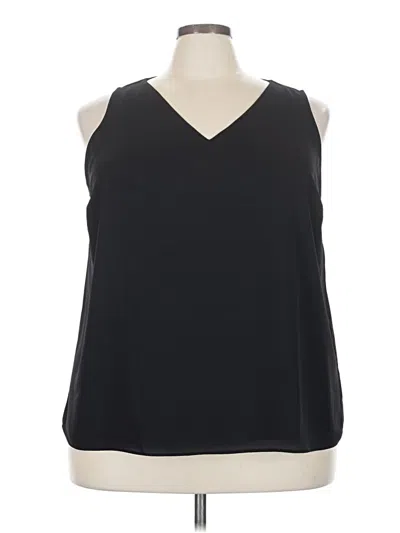 Pre-owned Nine West Sleeveless Blouse In Black