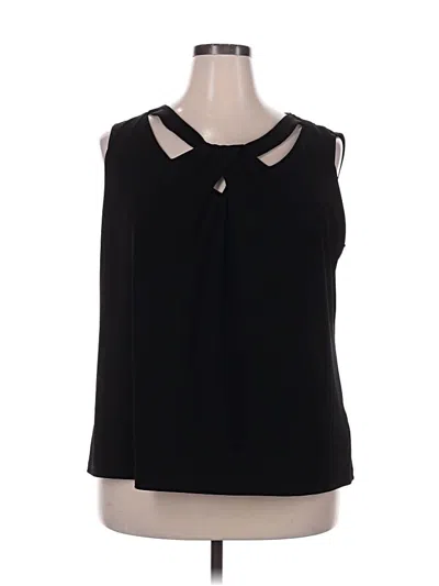 Pre-owned Nine West Sleeveless Blouse In Black
