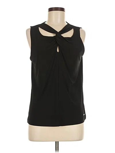 Pre-owned Nine West Sleeveless Blouse In Black