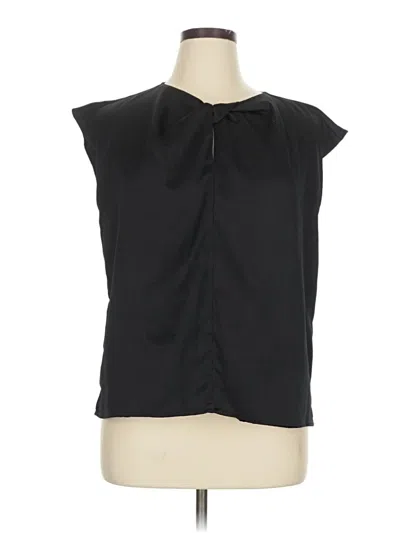 Pre-owned Nine West Sleeveless Blouse In Black