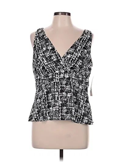Pre-owned Nine West Sleeveless Blouse In Black