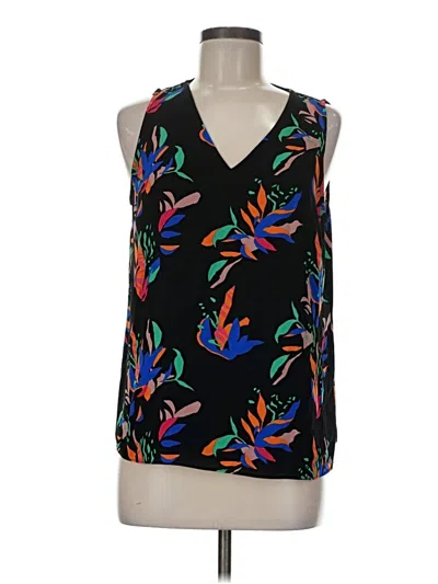 Pre-owned Nine West Sleeveless Blouse In Black