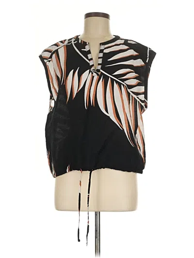 Pre-owned Nine West Sleeveless Blouse In Black