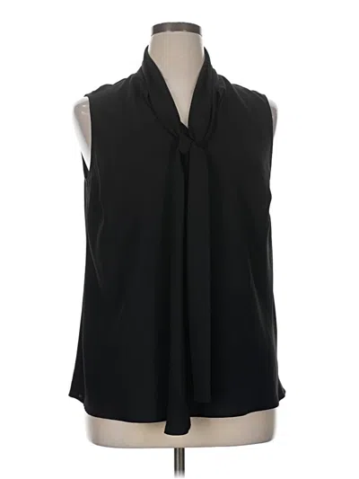 Pre-owned Nine West Sleeveless Blouse In Black