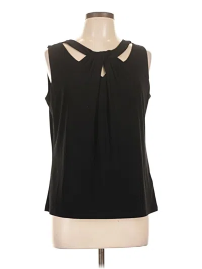 Pre-owned Nine West Sleeveless Blouse In Black