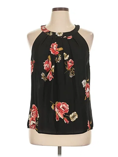 Pre-owned Nine West Sleeveless Blouse In Black