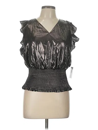 Pre-owned Nine West Sleeveless Blouse In Black