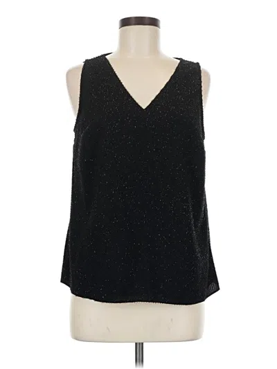 Pre-owned Nine West Sleeveless Blouse In Black