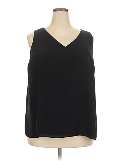 Pre-owned Nine West Sleeveless Blouse In Black