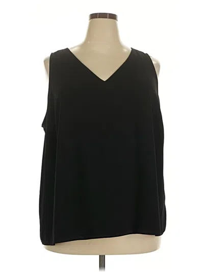 Pre-owned Nine West Sleeveless Blouse In Black