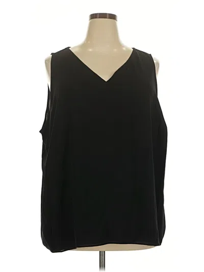 Pre-owned Nine West Sleeveless Blouse In Black