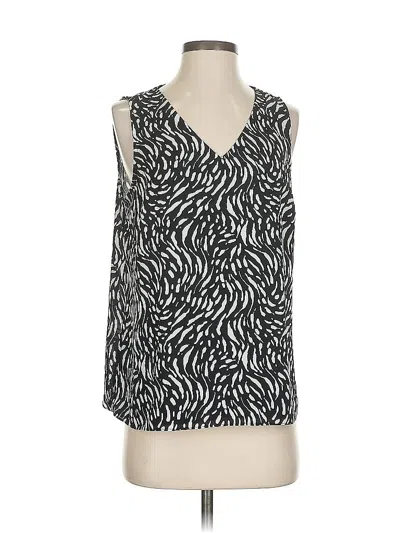 Pre-owned Nine West Sleeveless Blouse In Black