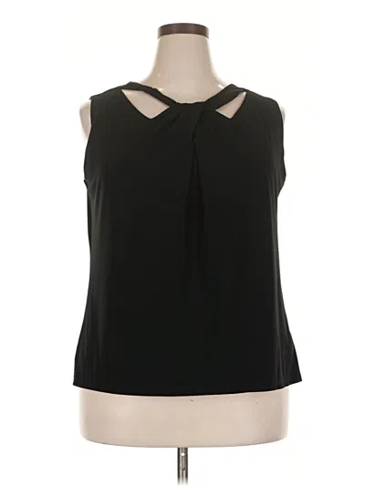 Pre-owned Nine West Sleeveless Blouse In Black