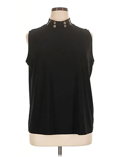 Pre-owned Nine West Sleeveless Blouse In Black
