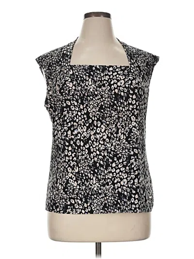 Pre-owned Nine West Sleeveless Blouse In Black