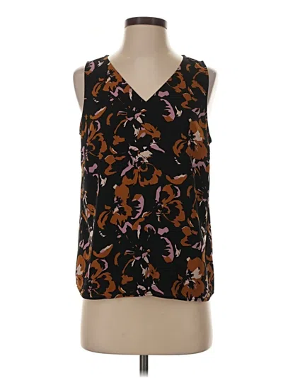 Pre-owned Nine West Sleeveless Blouse In Black