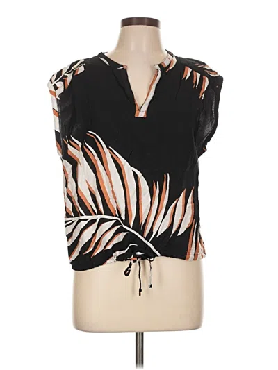Pre-owned Nine West Sleeveless Blouse In Black