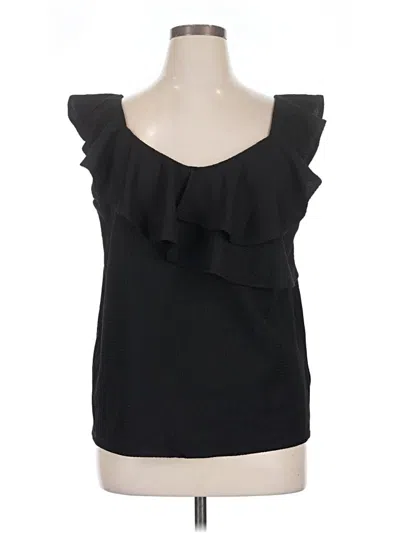 Pre-owned Nine West Sleeveless Blouse In Black