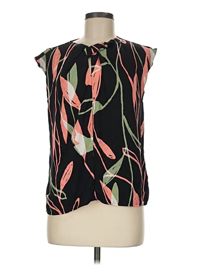 Pre-owned Nine West Sleeveless Blouse In Black