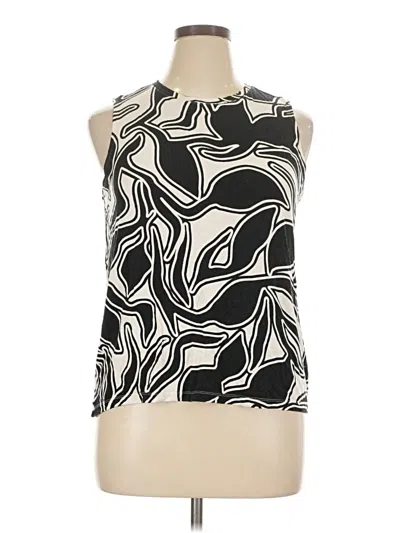 Pre-owned Nine West Sleeveless Blouse In Black