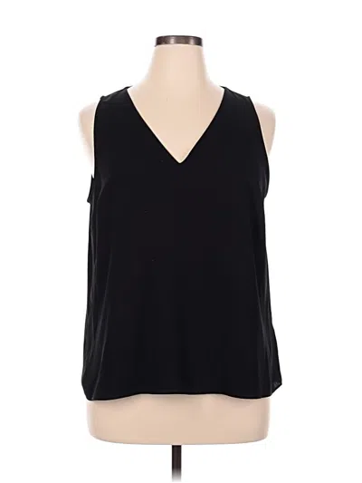 Pre-owned Nine West Sleeveless Blouse In Black