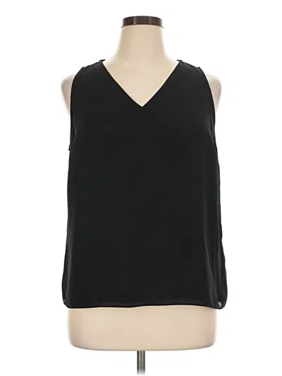 Pre-owned Nine West Sleeveless Blouse In Black