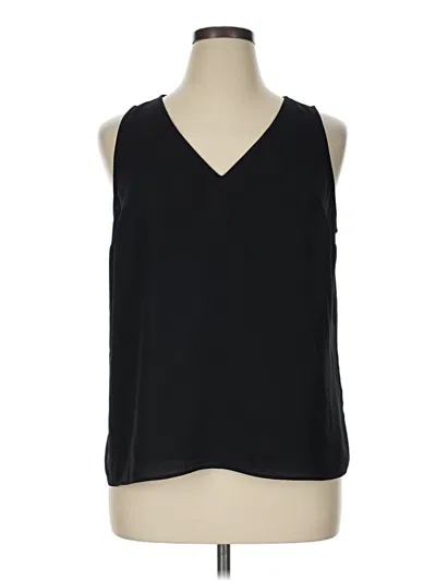 Pre-owned Nine West Sleeveless Blouse In Black