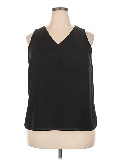 Pre-owned Nine West Sleeveless Blouse In Black