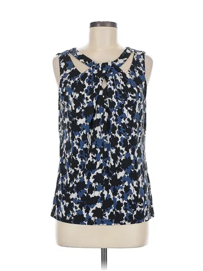 Pre-owned Nine West Sleeveless Blouse In Blue