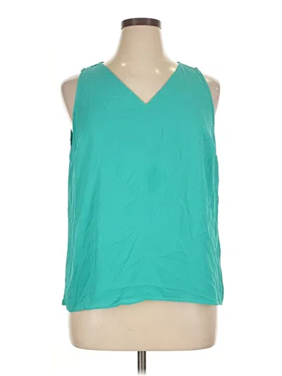 Pre-owned Nine West Sleeveless Blouse In Blue