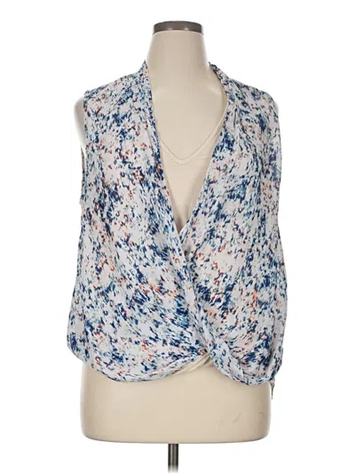 Pre-owned Nine West Sleeveless Blouse In Blue