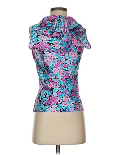Pre-owned Nine West Sleeveless Blouse In Blue