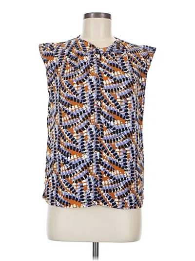 Pre-owned Nine West Sleeveless Blouse In Blue