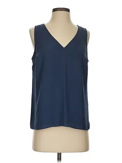 Pre-owned Nine West Sleeveless Blouse In Blue