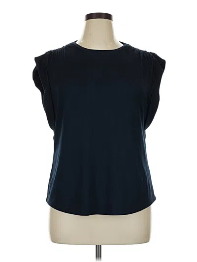 Pre-owned Nine West Sleeveless Blouse In Blue