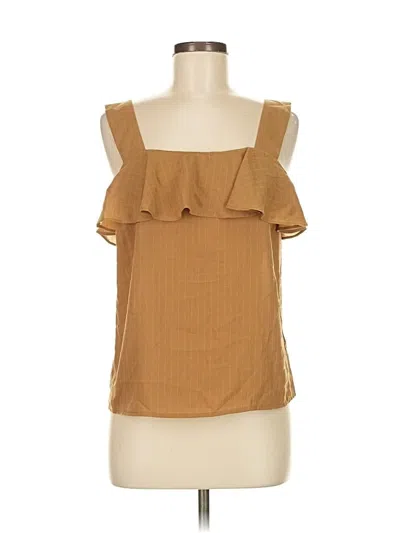 Pre-owned Nine West Sleeveless Blouse In Brown
