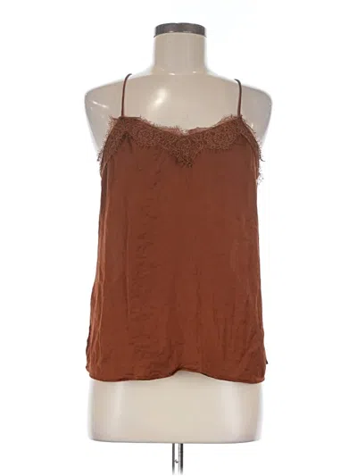 Pre-owned Nine West Sleeveless Blouse In Brown