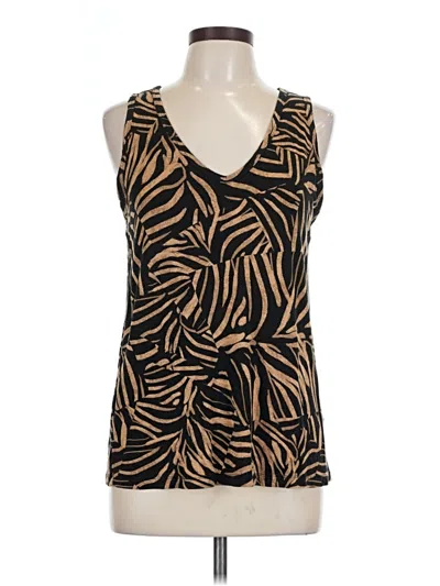 Pre-owned Nine West Sleeveless Blouse In Gold