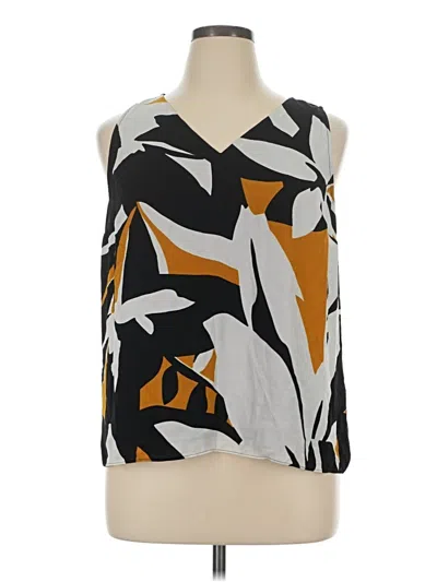 Pre-owned Nine West Sleeveless Blouse In Gold
