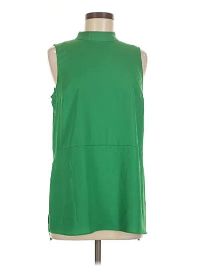 Pre-owned Nine West Sleeveless Blouse In Green