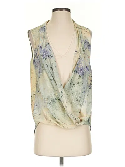Pre-owned Nine West Sleeveless Blouse In Green