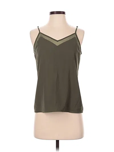 Pre-owned Nine West Sleeveless Blouse In Green