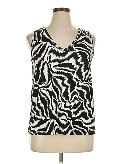 Pre-owned Nine West Sleeveless Blouse In Ivory