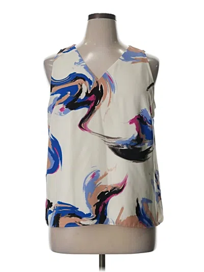 Pre-owned Nine West Sleeveless Blouse In Ivory