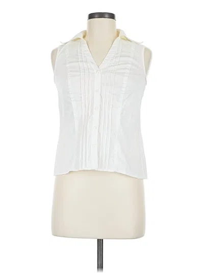 Pre-owned Nine West Sleeveless Blouse In Ivory