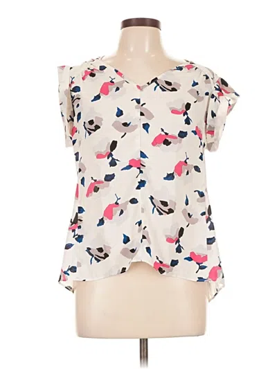 Pre-owned Nine West Sleeveless Blouse In Ivory