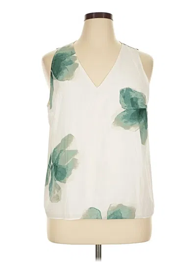 Pre-owned Nine West Sleeveless Blouse In Ivory