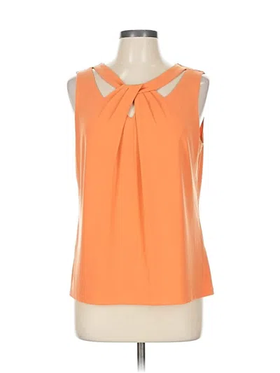 Pre-owned Nine West Sleeveless Blouse In Orange